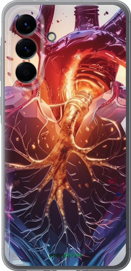 Силиконовый чехол Crystal Heart для Samsung Galaxy A56 - 6070u-3882 изображение 