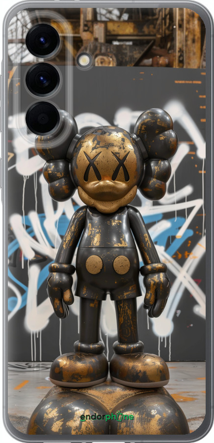 Силіконовий чехол Bronze kaws v3 для Samsung Galaxy A56 - 6099u-3882 изображение 