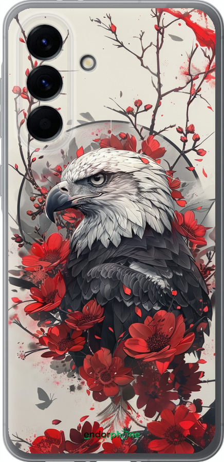 Силиконовый чехол Рубиновый орел для Samsung Galaxy A56 - 6103u-3882 изображение 