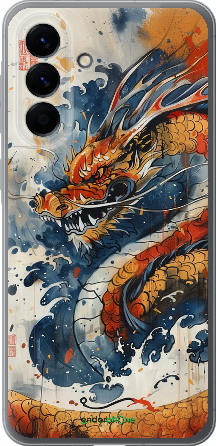 Силиконовый чехол Ярость дракона для Samsung Galaxy A56 - 6112u-3882 изображение 