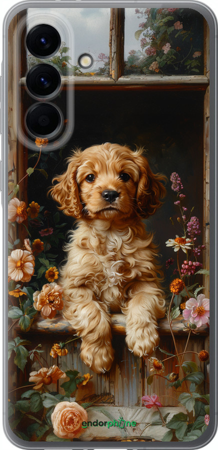 Силиконовый чехол Щенок cocker spaniel для Samsung Galaxy A56 - 6136u-3882 изображение 