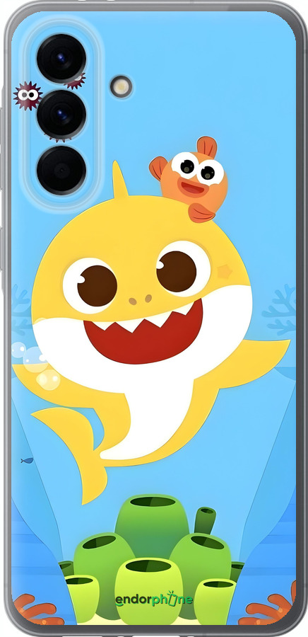 Силиконовый чехол Бейби Шарк для Samsung Galaxy A56 - 6303u-3882 изображение 