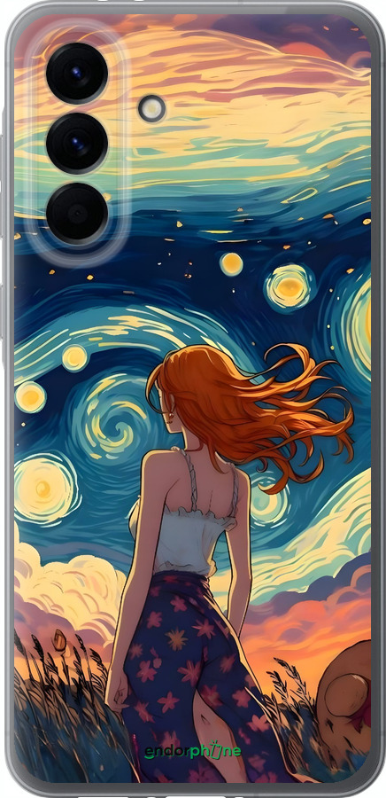 Силиконовый чехол Девушка Арт для Samsung Galaxy A56 - 6325u-3882 изображение 