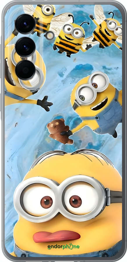 Силиконовый чехол Миньоны для Samsung Galaxy A56 - 6386u-3882 изображение 