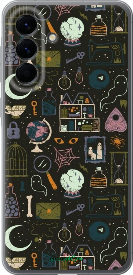 Силиконовый чехол Колдовской принт для Samsung Galaxy A56 - 6425u-3882 изображение 