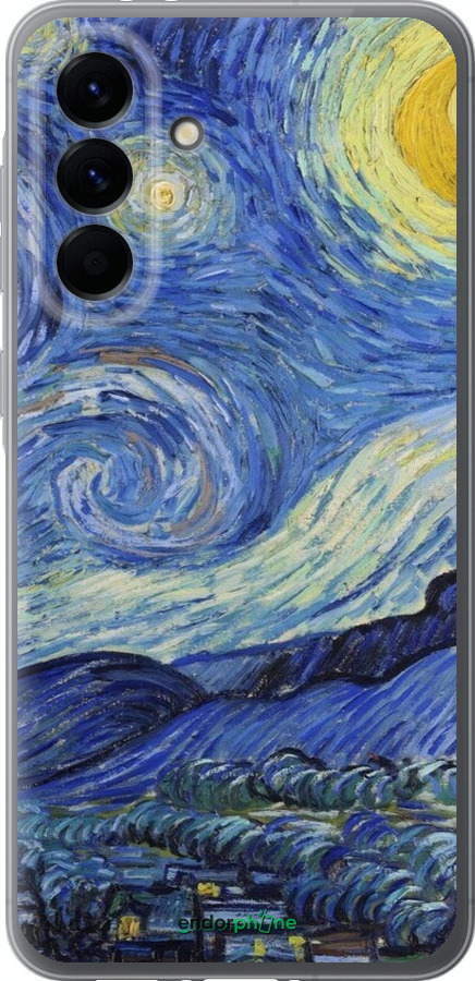 Силіконовий чехол «Зоряна ніч» Вінсента Ван Гога для Samsung Galaxy A56 - 6433u-3882 изображение 