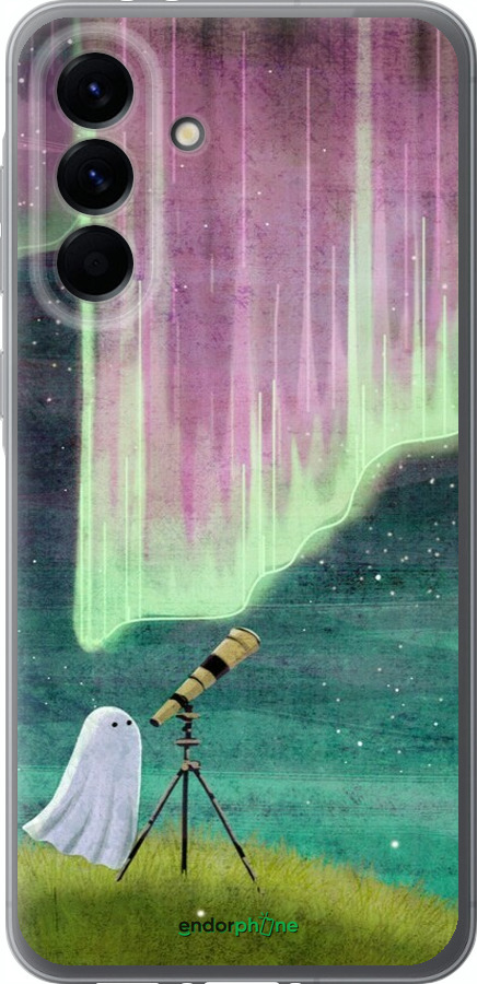 Силиконовый чехол Привидение и звезды для Samsung Galaxy A56 - 6443u-3882 изображение 