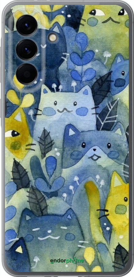 Силиконовый чехол С изображением кошачьего леса для Samsung Galaxy A56 - 6447u-3882 изображение 