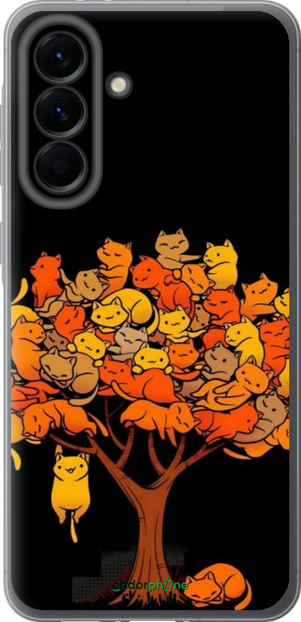 Силиконовый чехол Дерево и котики для Samsung Galaxy A56 - 6516u-3882 изображение 