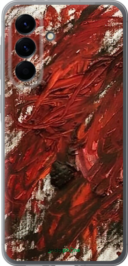 Силиконовый чехол Абстрактная композиция в красных тонах для Samsung Galaxy A56 - 6541u-3882 изображение 