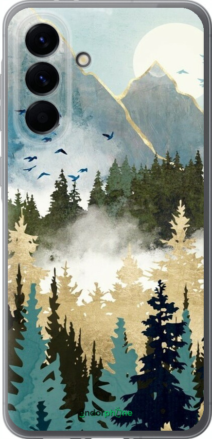 Силіконовий чехол Із зображенням лісового пейзажу для Samsung Galaxy A56 - 6548u-3882 изображение 