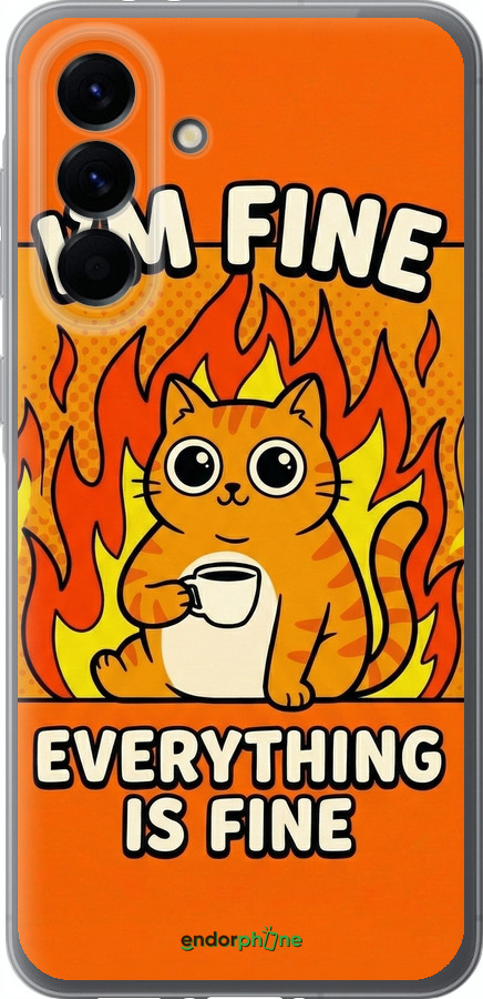 Силиконовый чехол Funny Cat для Samsung Galaxy A56 - 6786u-3882 изображение 