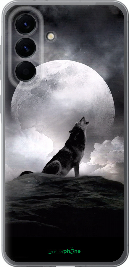 Силиконовый чехол Воющий волк для Samsung Galaxy A56 - 934u-3882 изображение 