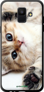 TPU чехол Котик для Samsung Galaxy A6 2018 - 6024b-1480 изображение 