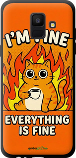 TPU чехол Funny Cat для Samsung Galaxy A6 2018 - 6786b-1480 изображение 