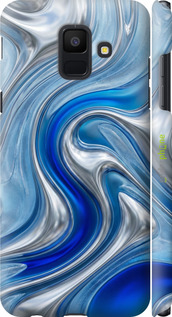 3D пластиковый матовый чехол Liquid Chrome для Samsung Galaxy A6 2018 - 6781m-1480 изображение 