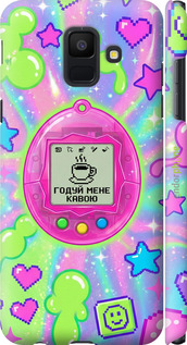 3D пластиковый матовый чехол 'Y2K Aesthetic Retro Pet: Годуй мене кавою' для Samsung Galaxy A6 2018 изображение 7
