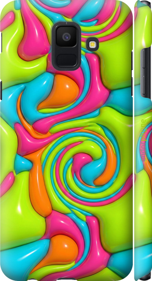 3D пластиковый матовый чехол Y2K Jelly Dream для Samsung Galaxy A6 2018 - 6780m-1480 изображение 