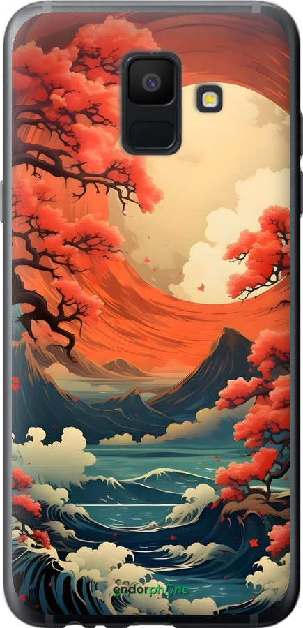 2D пластиковый чехол Природа японии для Samsung Galaxy A6 2018 - 6327t-1480 изображение 