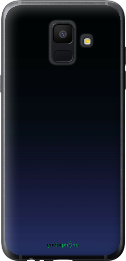 2D пластиковый чехол Градиент в тёмно - синем стиле для Samsung Galaxy A6 2018 - 6542t-1480 изображение 