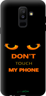 TPU чехол Don't touch the phone для Samsung Galaxy A6 Plus 2018 - 4261b-1495 изображение 