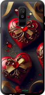 TPU чехол Сердечки v4 для Samsung Galaxy A6 Plus 2018 - 5834b-1495 изображение 