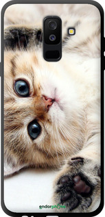 TPU чехол Котик для Samsung Galaxy A6 Plus 2018 - 6024b-1495 изображение 