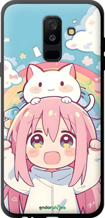 TPU чехол Девочка аниме радуга для Samsung Galaxy A6 Plus 2018 - 6304b-1495 изображение 