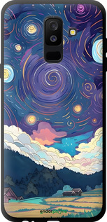 TPU чехол Креативний арт для Samsung Galaxy A6 Plus 2018 - 6322b-1495 изображение 