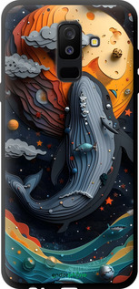 TPU чехол Кит в космосе для Samsung Galaxy A6 Plus 2018 - 6328b-1495 изображение 
