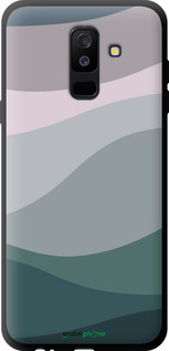 TPU чехол З фіолетовим та бірюзовим ретро-стилем та хвилями для Samsung Galaxy A6 Plus 2018 - 6533b-1495 изображение 