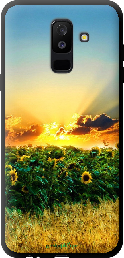 

TPU чорний чохол "Україна" для Samsung Galaxy A6 Plus 2018