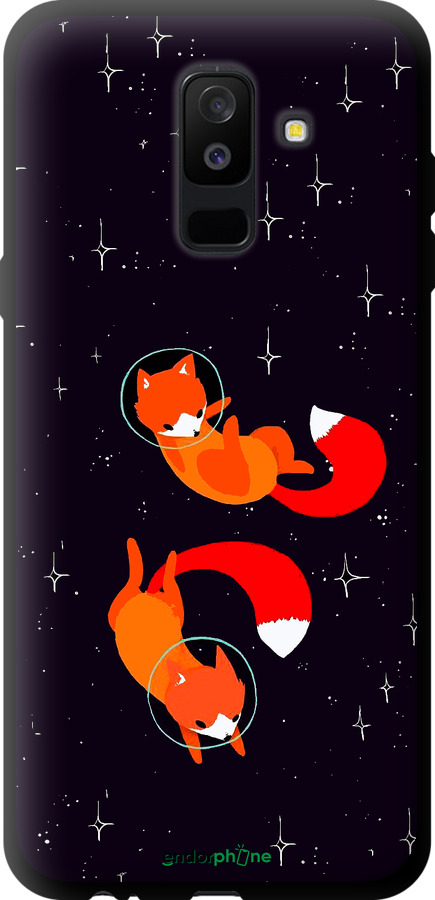 

TPU чохол "Лисички в космосі" для Samsung Galaxy A6 Plus 2018, Помаранчевий