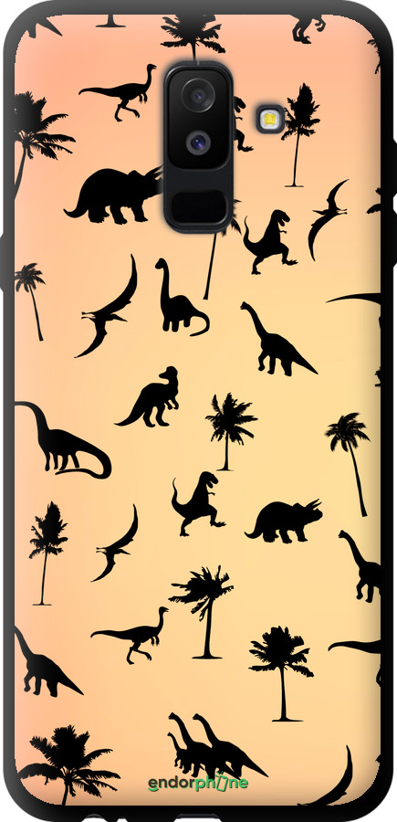 TPU чехол Динозаврики 1 для Samsung Galaxy A6 Plus 2018 - 4772b-1495 изображение 