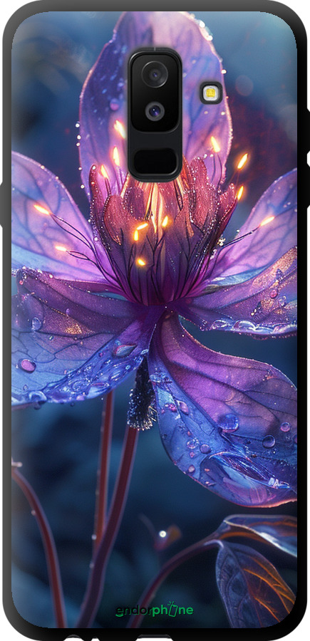 TPU чехол Магічна квітка для Samsung Galaxy A6 Plus 2018 - 6038b-1495 изображение 