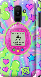3D пластиковий матовий чехол Y2K Aesthetic Retro Pet: Годуй мене кавою для Samsung Galaxy A6 Plus 2018 - 6784m-1495 изображение 