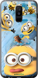 2D пластиковый чехол Миньоны для Samsung Galaxy A6 Plus 2018 - 6386t-1495 изображение 