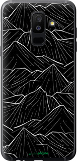2D пластиковый чехол С изображением Темных гор для Samsung Galaxy A6 Plus 2018 - 6489t-1495 изображение 