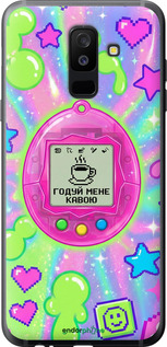 Силіконовий чехол Y2K Aesthetic Retro Pet: Годуй мене кавою для Samsung Galaxy A6 Plus 2018 - 6784u-1495 изображение 