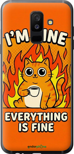 Силиконовый чехол Funny Cat для Samsung Galaxy A6 Plus 2018 - 6786u-1495 изображение 