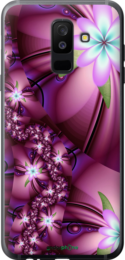 

Силіконовий чохол "Квіткова мозаїка" для Samsung Galaxy A6 Plus 2018, Рожевий