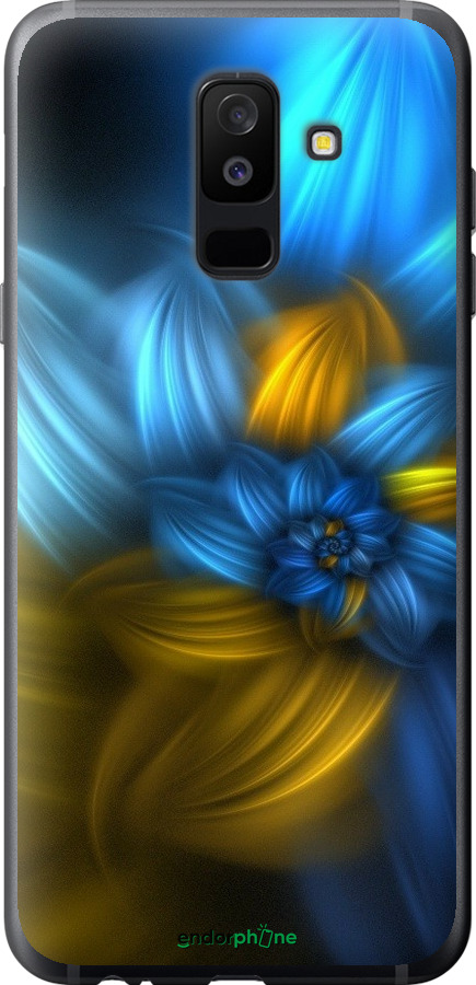 

Силіконовий чохол "Візерунок 46" для Samsung Galaxy A6 Plus 2018, Синій