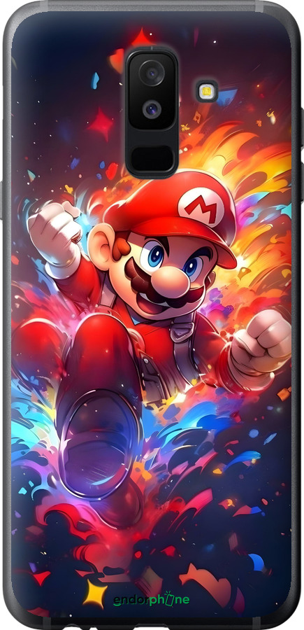 2D пластиковый чехол Супер Марио для Samsung Galaxy A6 Plus 2018 - 6342t-1495 изображение 