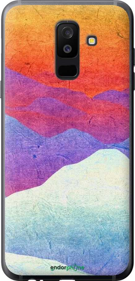 2D пластиковый чехол Горный закат для Samsung Galaxy A6 Plus 2018 - 6479t-1495 изображение 