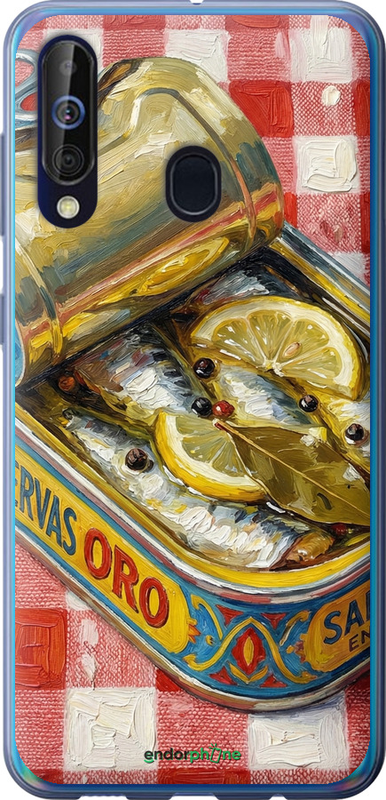 Силіконовий чехол Vintage Sardine Tin Phone для Samsung Galaxy A60 2019 A606F - 6772u-1699 изображение 