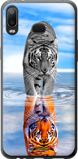 Силіконовий чехол Тигр для Samsung Galaxy A6s - 6016u-1604 изображение 
