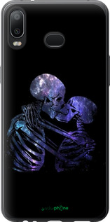 Силиконовый чехол С изображением скелета для Samsung Galaxy A6s - 6537u-1604 изображение 