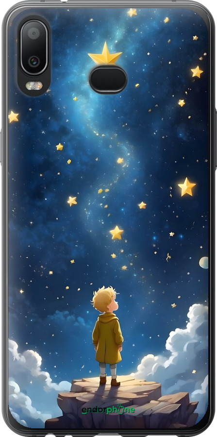 Силиконовый чехол Маленький принц для Samsung Galaxy A6s - 6326u-1604 изображение 