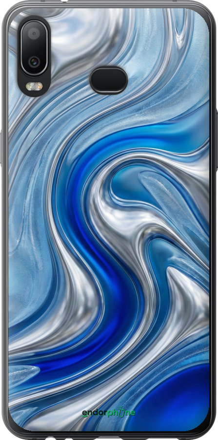 Силіконовий чехол Liquid Chrome для Samsung Galaxy A6s - 6781u-1604 изображение 