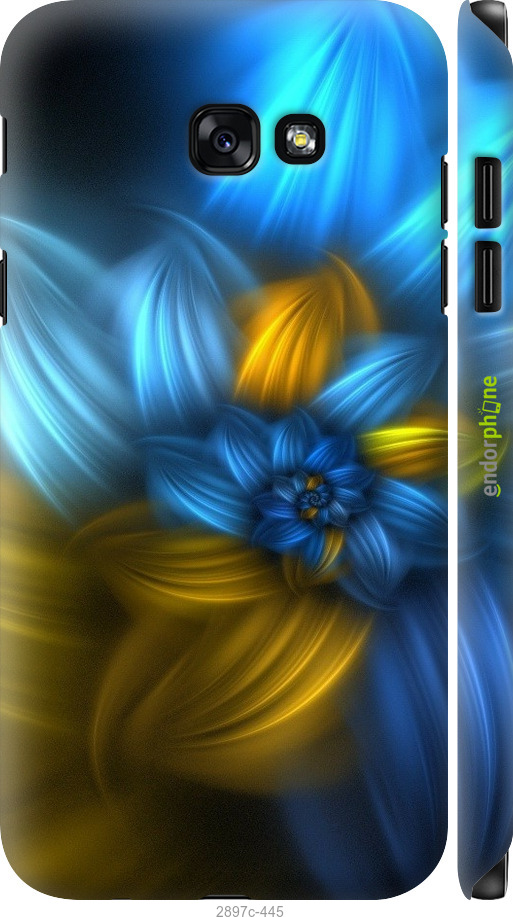 

3D пластиковий матовий чохол "Візерунок 46" для Samsung Galaxy A7 (2017), Синій